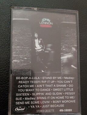 John Lennon 'Rock 'N' Roll' Cassette Tape 1975
